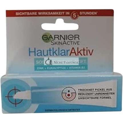Garnier Skin Clear S.O.S. Anti-Pickel Stift für unreine Haut Extra stark mit Vitamin B3 Zink Salicylsäure und Eukalyptus Skin Active 10ml