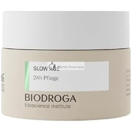 BIODROGA Bioscience Institute Slow Age 24h Ápolás 50ml Anti-Aging Hidratáló Csökkenti a Ráncokat és Fáradt Bőr Energizáló Fekete-erdő Komplexummal