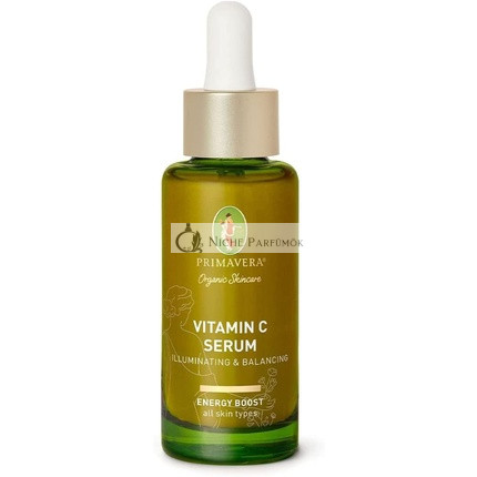 PRIMAVERA C-vitamin Szérum 30ml - Természetes Kozmetikum Minden Bőrtípusra - Vegán