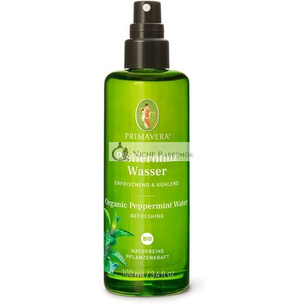 PRIMAVERA Borsmenta Víz Bio 100ml Üvegpalackban - Vitalizáló Aromaterápia
