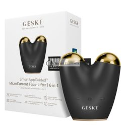   GESKE SmartAppGuided Mikrostrom-Gesichtsheber 6 in 1, Gesichts- und Kiefertrainer, Anti-Aging-Gerät gegen Falten, Doppelkinnentferner, 200g