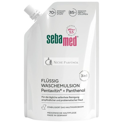 Sebamed flüssige Wasch-Emulsion Nachfüllbeutel für empfindliche Haut, 400ml