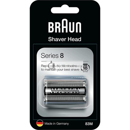 Braun Series 8 83M Elektrorasierer Kopf Ersatz Silber