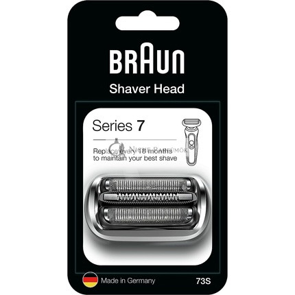 Braun Series 7 Elektrorasierer Ersatzkopf Kompatibel mit der neuen Generation der Series 7 Rasierer 73S, Silber