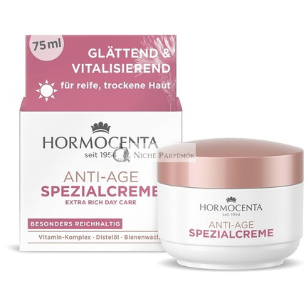 Hormocenta Anti-Age Különleges Krém 75ml - Vitalizáló Anti-Age Ápolás Vitamin Komplexummal, Méhviasz és Sáfrányolaj