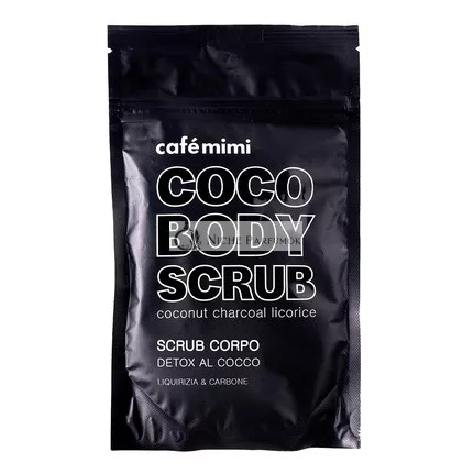 Kokosnuss Aktivkohle und Süßholz Körperpeeling, 150 g