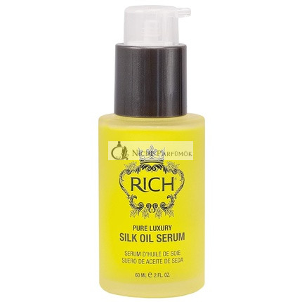 RICH Reines Luxus-Seidenöl-Serum mit Bio-Jojoba- und Süßmandelöl für alle Haartypen, 60ml