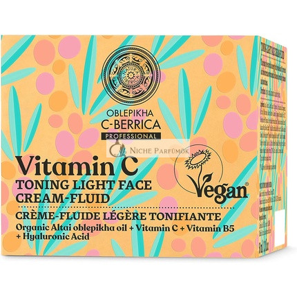 Natura Siberica Oblepikha Beeren Leichtton Creme mit Vitamin C, 50ml