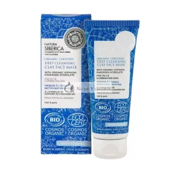   Natura Siberica Bio-zertifizierte Tiefenreinigende Tonmaske für fettige und Mischhaut 75ml