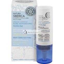   Natura Siberica Organikus Tanúsítvánnyal Rendelkező Pórusösszehúzó Szérum Zsíros és Kombinált Bőrre