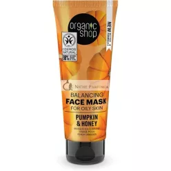   Organic Shop Ausgleichende Gesichtsmaske für fettige Haut Kürbis und Honig