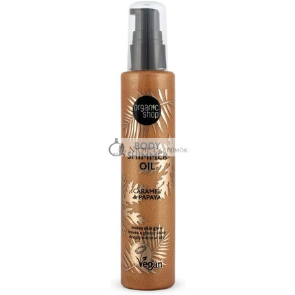 Organikus Bolt Testfény Olaj Karamell & Papaya, 100ml