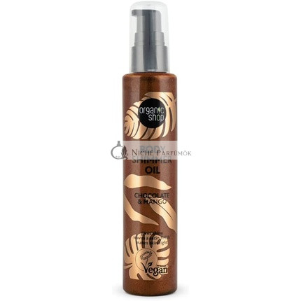 Organic Shop Testápoló Csillogó Olaj Csokoládé & Mangó 100ml