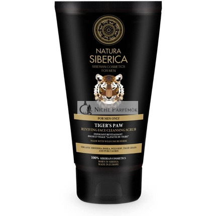 Natura Siberica Tiger's Paw Frissítő Arctisztító Peeling Férfiaknak