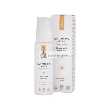 LUUV Öntapadó Száraz Olaj 100ml Közepes Árnyalat Ecocert COSMOS Természetes Tanúsítvány