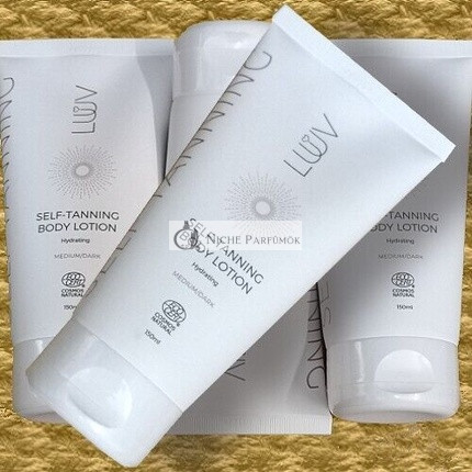 Luuv Cosmetics Selbstbräunende Körperlotion Mittel/Dunkel, Natürlicher Selbstbräuner 150ml