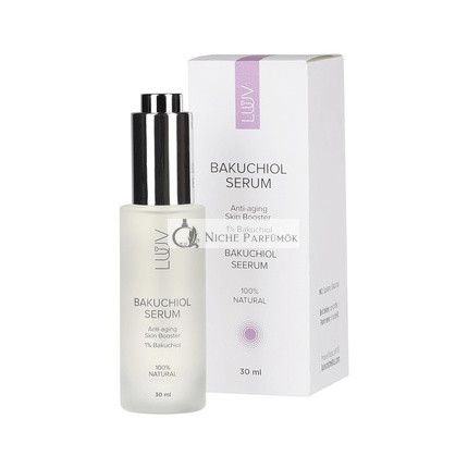 LUUV Bakuchiol Szérum 30ml - 100% Természetes Anti-Aging Kollagén Fokozó Minden Bőrtípusra