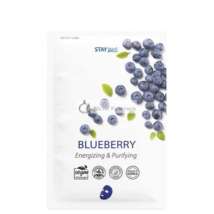 Stay Well Vegane Blaubeer-Gesichtsmaske