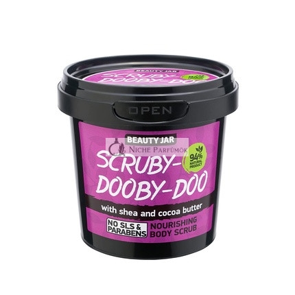 Beauty Jar Scruby-Doooby-Doo Körperpeeling - Peeling, Feuchtigkeitsspendend und Hautnährend mit Shea- und Kakaobutter, 200g