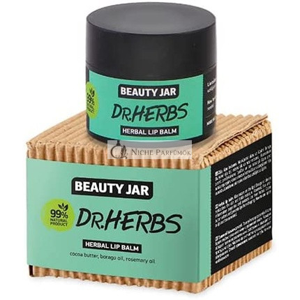 Dr. Herbs Kakaó és Borágó Ajkbalzsam 15ml - Beauty Jar