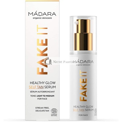 MÁDARA Organikus Bőrápolás Fake It Healthy Glow Öntapadó Szérum Az Arcbőrre 30ml