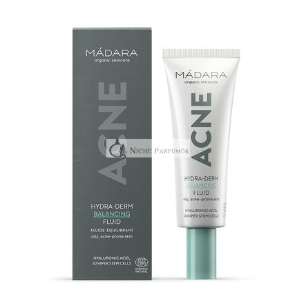 MÁDARA Organikus Bőrápolás ACNE Hydra-Derm Kiegyensúlyozó Folyadék - Mélyen Hidratáló és Nem Komedogén, 40ml