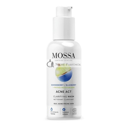 MOSSA Acne Act Gél Tisztító, 140 ml