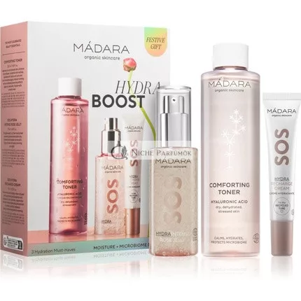 MADARA SOS Hydra Recharge Creme-Pack 1UN + Micellenwasser 1U + Serum-Pack