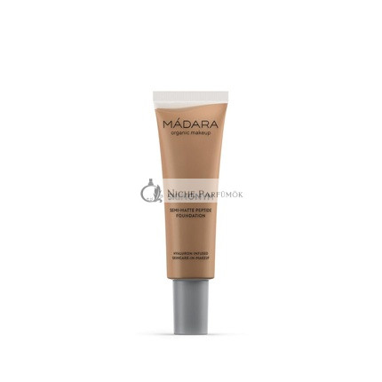 MÁDARA Organikus Bőrápolás Skinonym Fél-Matt Peptid Alapozó, 30ml #70 Karamell