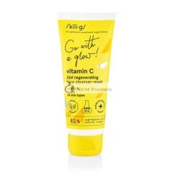   KILIG 2-in-1 regenerierender Gesichtsreiniger und Schönheitsmaske mit AHA-Säuren, 75ml
