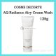 COSME DECORTE AQ Radiance Airy Krémmosó 125g Pórus Öregedésgátló