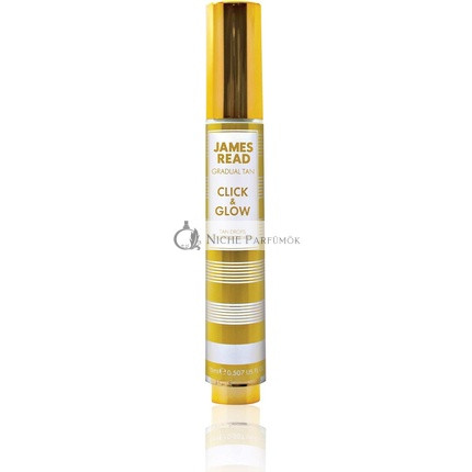 James Read Gradual Tan Click & Glow Tan Drops, 15ml - Vitamin E, Aloe Vera, Hyaluronsäure - Für alle Hauttypen