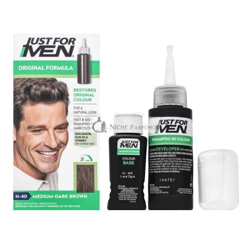 Just For Men Shampoo-in Haircolour színező sampon férfiaknak H40 Medium Dark Brown 66 ml
