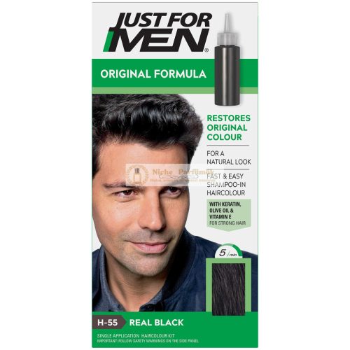 Just For Men Gel Color hajfesték férfiaknak H55 Natural Real Black