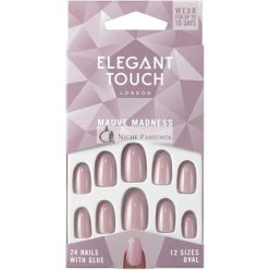   Elegáns Touch Alap Színű Körmök: Mauve Madness Lila, 24 db