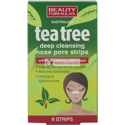 Beauty Formulas Australische Teebaum-Tiefenreinigungs-Nasenstrips