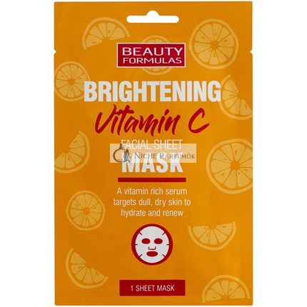 Beauty Formulas Aufhellende Vitamin C Gesichtsmaske Orange, 100g