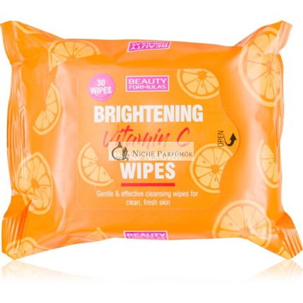 BEAUTY FORMULAS Make-Up Entferner Tücher mit aufhellendem Vitamin C, 30 Stück