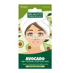   Beauty Formulas Avocado Tiefenreinigende Nasenpflaster - 6 Stück