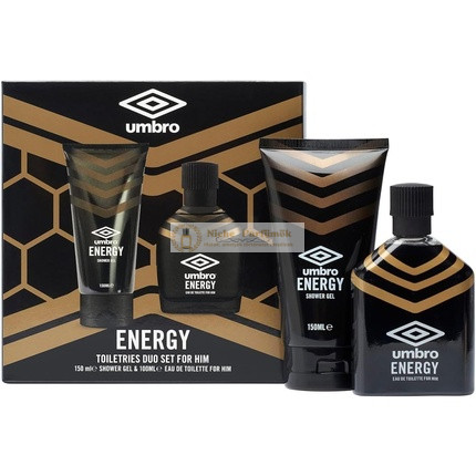 Umbro Energy Eau de Toilette und Duschgel, 100ml, 150ml, 250ml