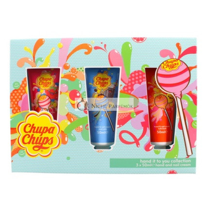 Chupa Chups Hand- und Nagelcreme Kollektion 50ml - Packung mit 3 (Cola, Erdbeere)