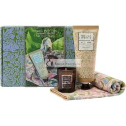   William Morris Otthon Erdőfürdő Frissítő és Újjáélesztő Fürdőszett Gyertya 30g Testmosó 100ml Arctörlő