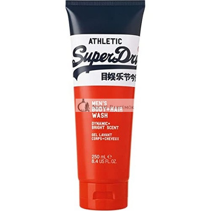 Superdry Athletic Herren Körper + Haarwaschmittel, 250 ml