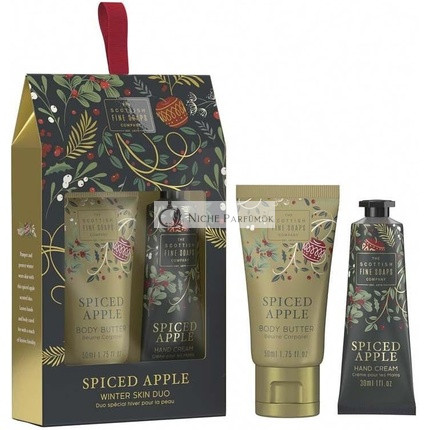 Scottish Fine Soaps Fűszeres Alma Télen Bőrápoló Duó, 30ml, 50ml