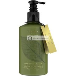   Scottish Fine Naturals Kéz- és Testápoló Hidratáló Formula Lenmagolajjal és Kakaóvajjal, 300ml Pumpás Üveg