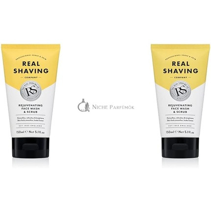 The Real Shaving Company Verjüngende Gesichtswaschung und Peeling 180g