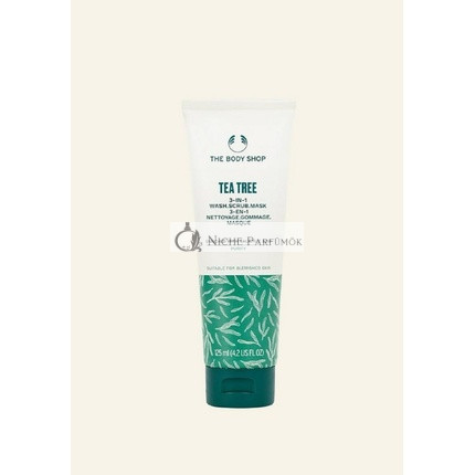 The Body Shop Teafa 3 az 1-ben Mosakodó, Peeling és Maszk, 125 ml