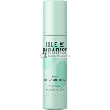 Isle of Paradise Selbstbräunungs-Mousse Medium 200ml Natürliche Inhaltsstoffe Vegan