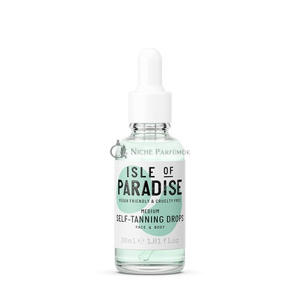 Isle of Paradise Selbstbräunungstropfen, 30ml Mittel - Natürliche und vegane Inhaltsstoffe