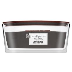 Woodwick Sand & Driftwood illatos gyertya 453,6 g